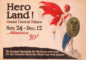 Französisches Hero Land Poster, New York, New York von Unbekannt