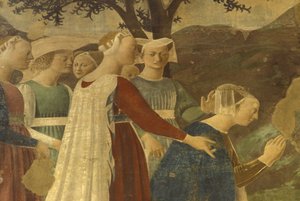 Fresko, San Francesco Basilika, Arezzo, Toskana, Italien