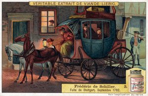 Friedrich Schiller - Flucht aus Stuttgart, September 1782