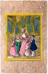 Frontispiz von "Abecedaire du musee des petits enfans ou Choix de sujets representant des qualites a imiter et des defauts a eviter".1830 (Druck)