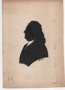 Georg Friedrich Händel (1785-1759) (ca. 1850, Silhouette)