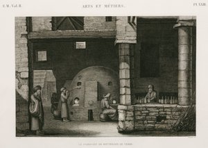 Glasherstellung Glashütten, Ägypten, ca. 1798 von Unbekannt