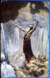Gott erschafft die Wasser, ca. 1914 (Postkarte)
