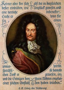 Porträt von Gottfried Wilhelm Leibniz, deutscher Philosoph