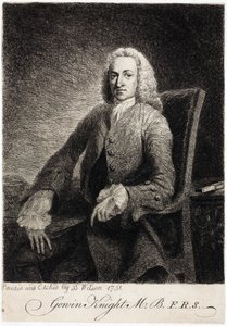 Gowin Knight, Wissenschaftler, ca. 1751