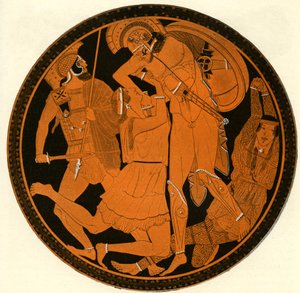 Griechische rotfigurige Vase