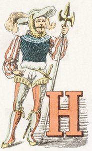 H - Hellebardier - Kinderalphabet, Editions Gordinne 1920 (Gravur)