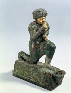 Hammurabi, König von Babylon, betet vor einem heiligen Baum, um 1750 v. Chr. von Unbekannt
