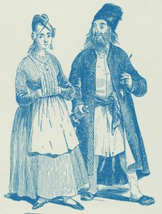 Hassid und Ehefrau, frühes 19. Jahrhundert