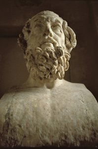 Kopf von Homer (Marmor) von Unbekannt