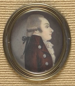 Herr im Profil (Wolfgang Amadeus Mozart?)