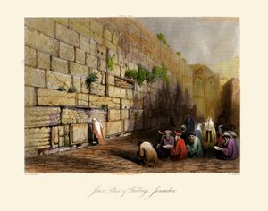 Heiliges Land - Platz der Klagemauer, Jerusalem - Bibel