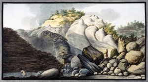 Heiße Quelle in der Solfaterra, nahe Neapel, Königreich Neapel, ca. 1760 von Unbekannter Künstler