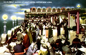 Hotel Astor, New York City - Dachgarten bei Nacht