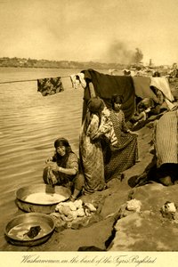 Irak - Wäscherinnen am Ufer des Tigris von Unbekannter Künstler