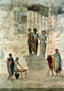 Jason und Pelias, aus dem Haus des Jason oder der fatalen Lieben, Pompeji von Unbekannter Künstler