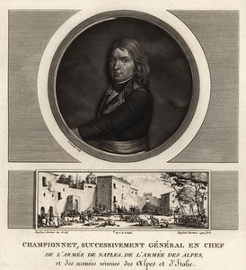 Jean Etienne Vachier Championnet, General en Chef der Armee von Neapel, der Alpen, von Italien von Unbekannt