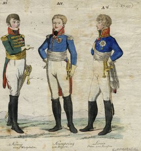 Jerome Bonaparte König von Westphalen, Prinz Louis Ferdinand von Preußen und Ludwig I. von Bayern