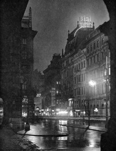 Kärntnerstraße bei Nacht, Wien