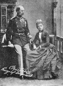 König Christian IX. und Königin Louise von Dänemark von Unbekannt