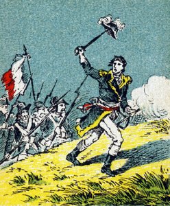 Lazare Nicolas Marguerite Carnot während der Schlacht von Wattignies am 16. Oktober von Unbekannt