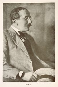 Leon Bakst (1866-1924), russischer Maler, Porträtfotografie (s/w Foto) von Unbekannt