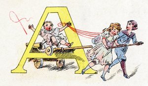 Buchstabe A: Spaß beim Anspannen (Alphabet der Phosphatine Falieres)