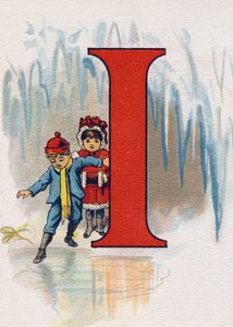Buchstabe I: Sie werden rutschen (Illustration aus „ABC L