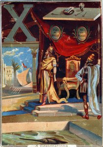 Buchstabe X: Xerxes I; Xylographie; Xiphias. Alphabet von Unbekannt