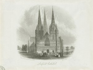 Lichfield Kathedrale - Westfront von Unbekannt