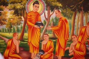 Leben des Buddha: Verbreitung des Dharma, Phnom Penh, Kambodscha von Unbekannt