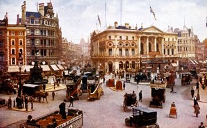 London - Piccadilly Circus, frühe 1900er Jahre (Postkarte)
