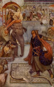 Lord Rama bricht Shivas Bogen