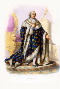 Ludwig XVI, König von Frankreich (Stich) von Bartolome Esteban and studio Murillo