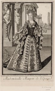 Mademoiselle Maupin der Oper von Unbekannter Künstler