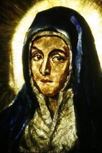 Mater Dolorosa (Detail) von El Greco, Lourdes, Frankreich