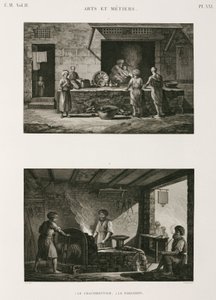Metalle, Kupfer Kupferschmied und Schmied, Ägypten, ca. 1798