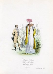 Morgenkleid zur Zeit des Empire von Unbekannter Künstler
