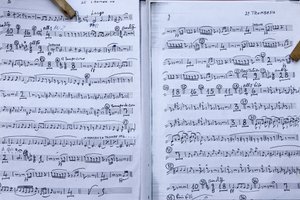 Musikpartitur, Montesano, Italien von Unbekannt