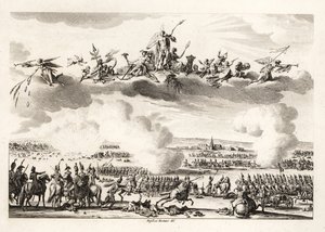 Napoleon Bonaparte, Erster Konsul der Französischen Republik, kommandiert die französische Armee in der Schlacht von Marengo von Unbekannt