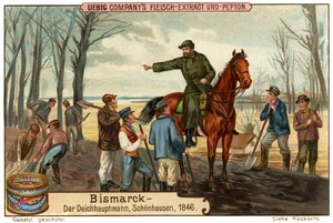 Otto von Bismarck als Deichgraf im Jahr 1846 von Unbekannter Künstler