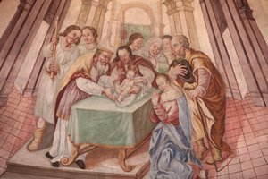 Unsere Liebe Frau von der Himmelfahrt Kirche. Jesuskind in der Synagoge Cordon Frankreich von Unbekannt