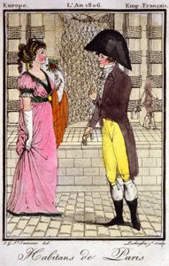 Einwohner von Paris im Jahr 1806. 1810 (Gravur)