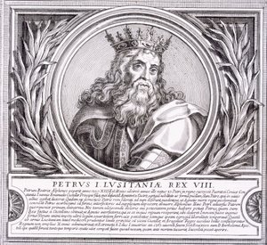 Pedro I. von Portugal (Lithografie) von Unbekannt