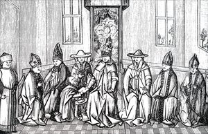 Peter der Einsiedler, Papst Urban II. und Simeon Patriarch von Jerusalem