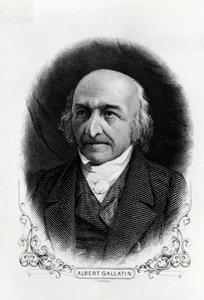 Porträt von Albert Gallatin (1761-1849) (Gravur) von Unbekannt