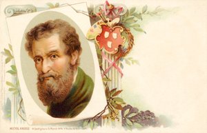 Porträt von Michelangelo (Druck)
