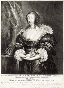Porträt von Königin Henrietta Maria de Bourbon
