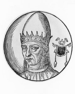 Porträt von Stephan III. oder IV. (720-772), 94. Papst der katholischen Kirche ab 768, Gravur von William M. Timlin