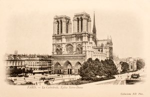 Postkarte/Notre Dame/Paris/Seine/Île-de-France/Frankreich